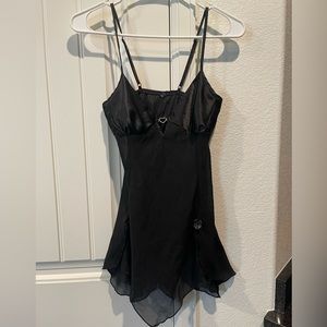Susan Lucci Chemise Lingerie, Black, Size XS